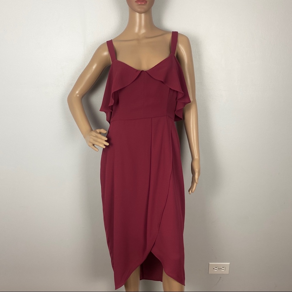 COOPER ST. RUFFLE MIDI DRESS - Picture 2 of 10